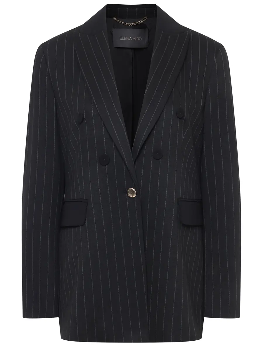 

Пиджак в полоску, Черный, Q126P1982601