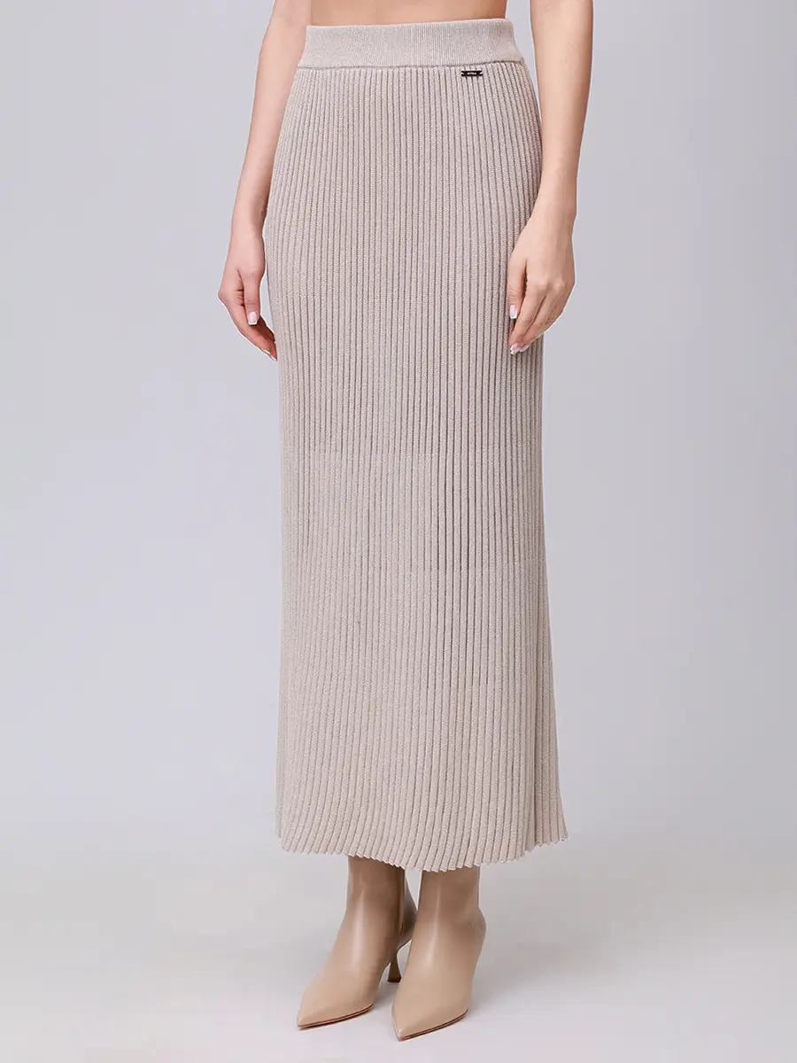 Юбка однотонная KITON D5872502006 Бежевый  Фото 4