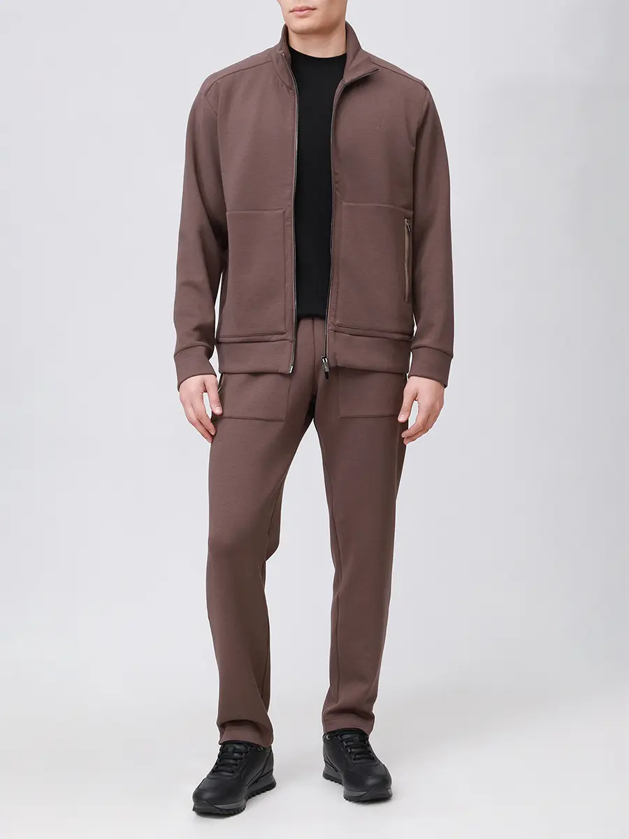 

Брюки однотонные, Коричневый, 15311816/365