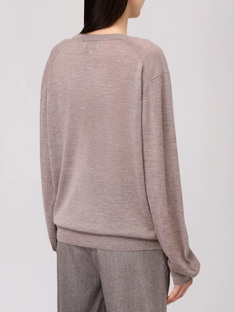 Пуловер кашемировый Julio LOULOU DE SAISON JULIO Бежевый  Фото 3