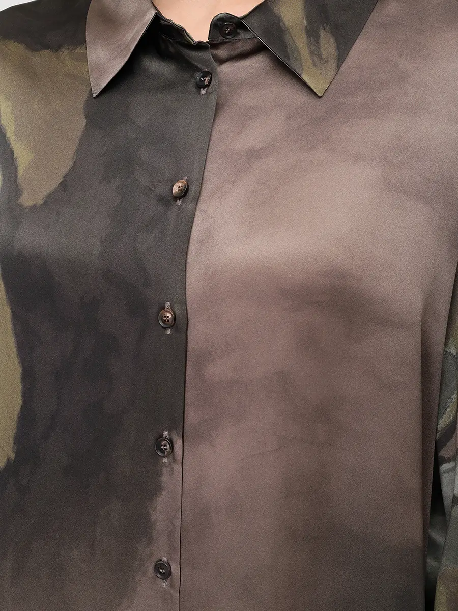 Платье шелковое KITON D54318K0585G03005 Принт  Фото 5