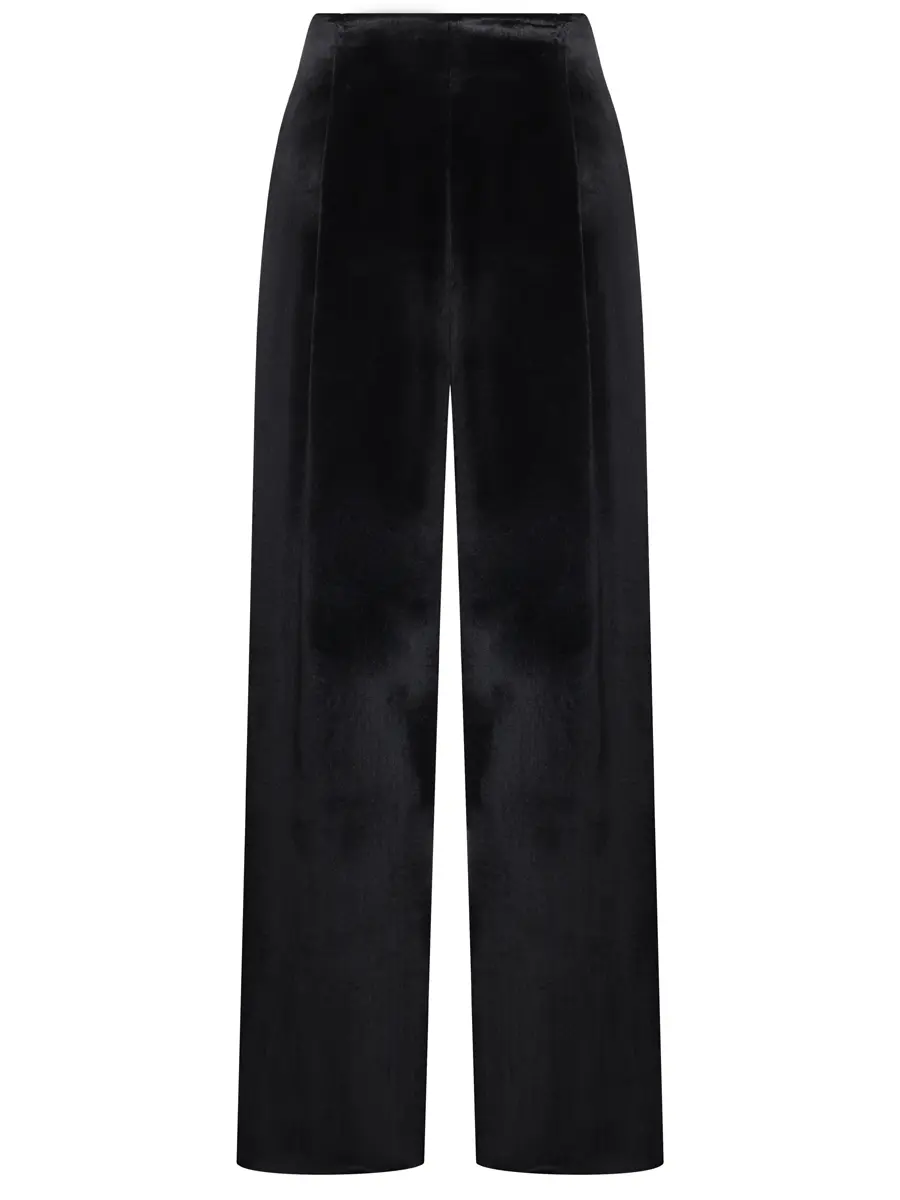 Брюки из вискозы ALBERTA FERRETTI A030966450555 Черный 