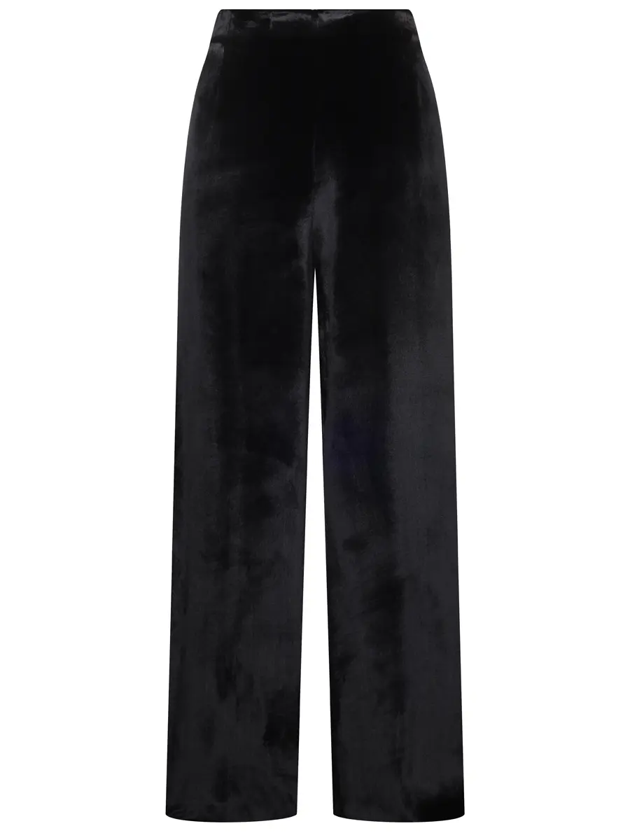 Брюки из вискозы ALBERTA FERRETTI A030966450555 Черный  Фото 2