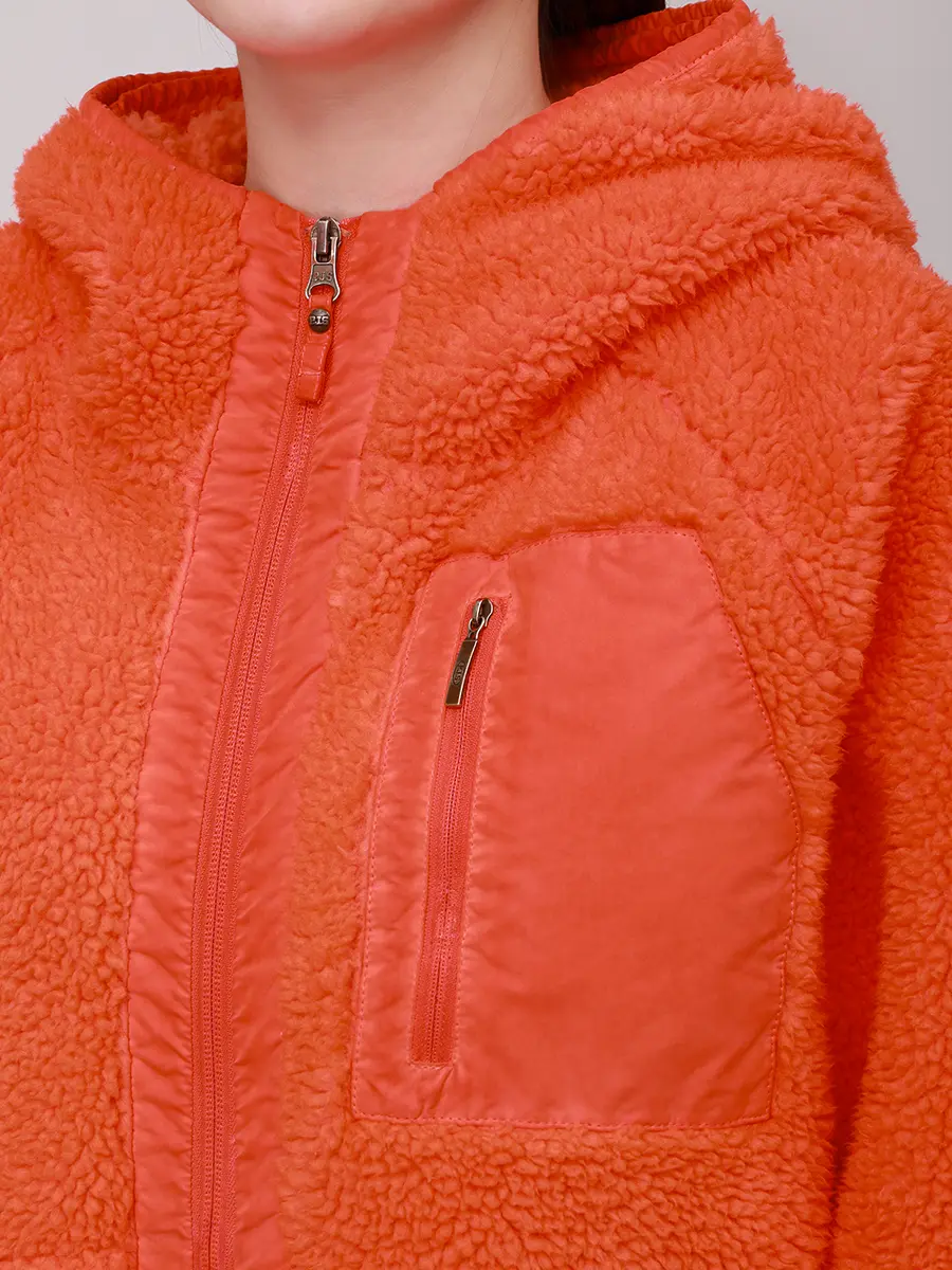 Куртка из экомеха PARAJUMPERS 25WMPWFLPY31/0733 Оранжевый  Фото 5