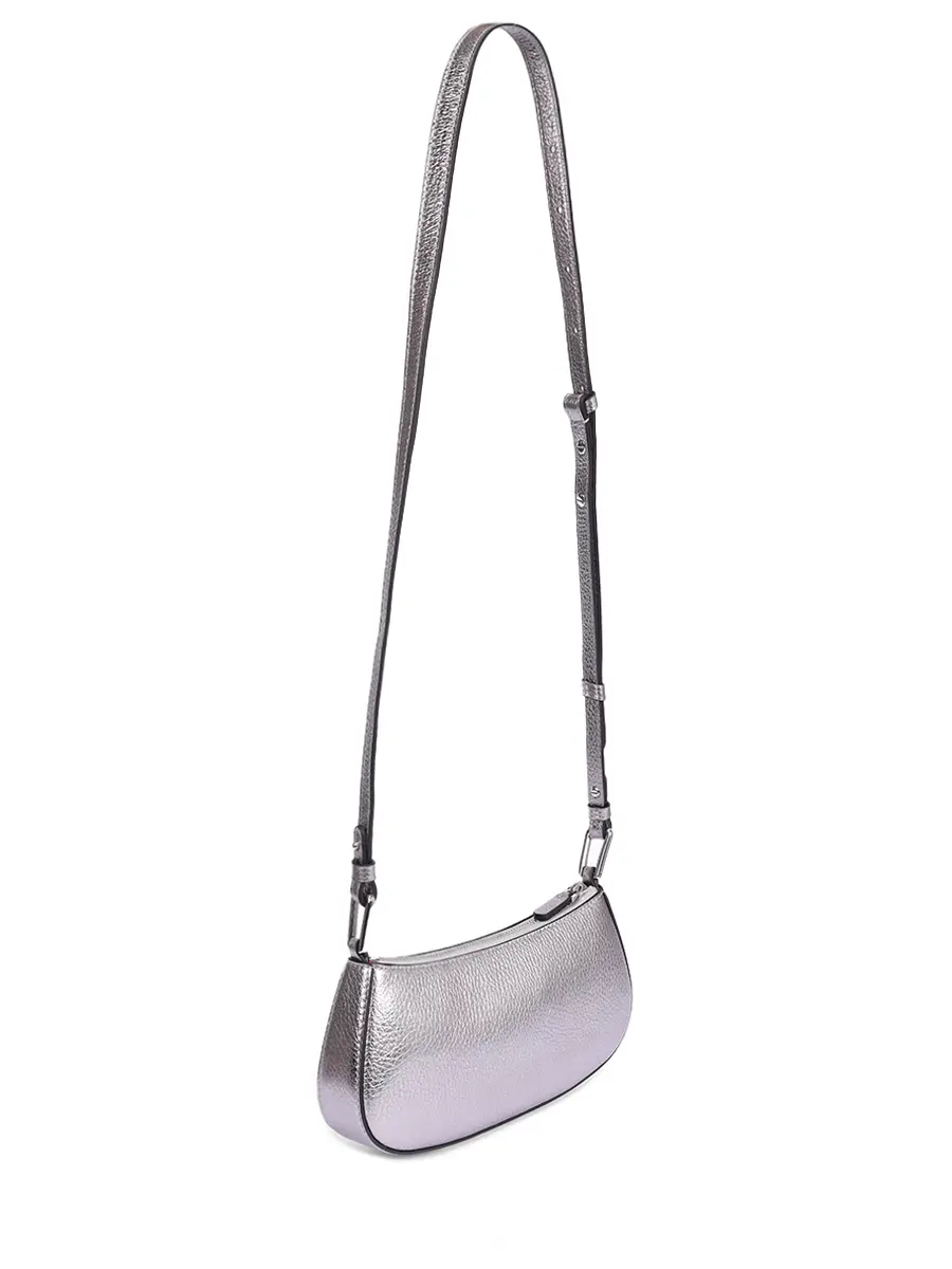 Сумка кожаная Merveille COCCINELLE E5 MRF 52 01 01/Y43 Серебряный  Фото 3
