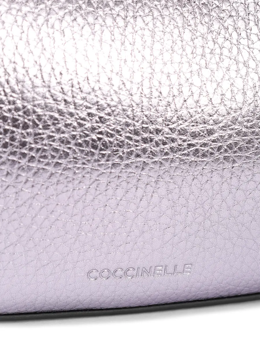 Сумка кожаная Merveille COCCINELLE E5 MRF 52 01 01/Y43 Серебряный  Фото 5