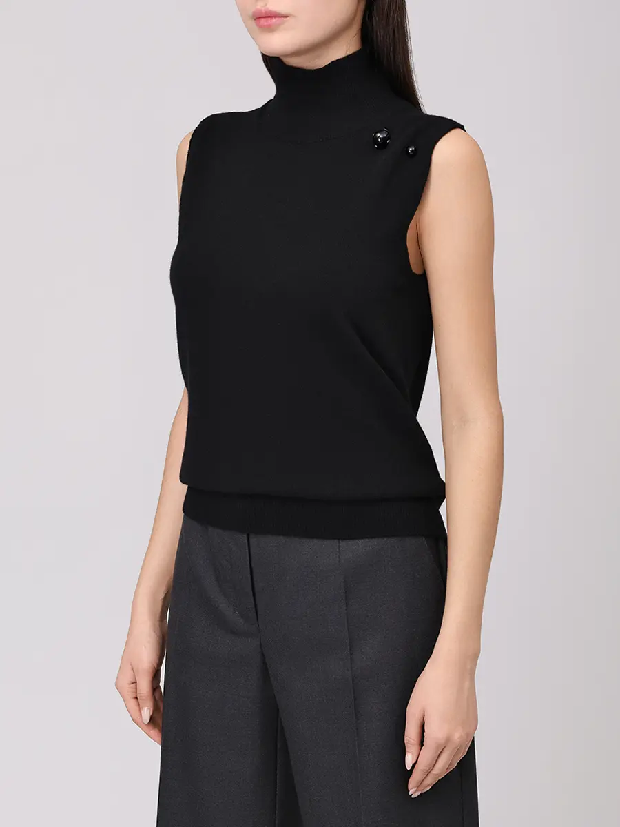 Топ кашемировый ALBERTA FERRETTI A088266050555 Черный  Фото 4