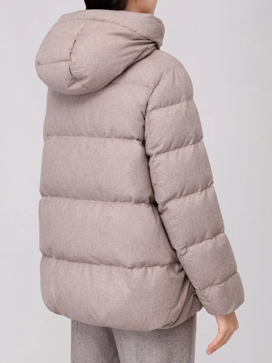 Пуховик стеганый HETREGO 8P744 F 25W015 BBM NIAMH Бежевый  Фото 3