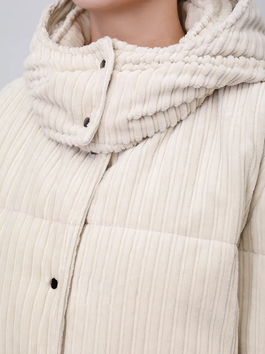 Пуховик стеганый ANTONELLI FIRENZE P3485-148C-101 Молочный Кремовый  Фото 5