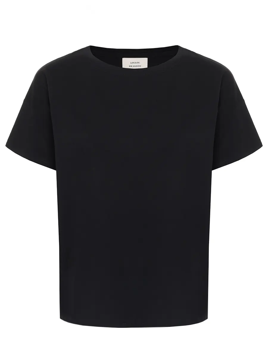 

Футболка хлопковая Basiluzzo, Черный, BASILUZZO LDS