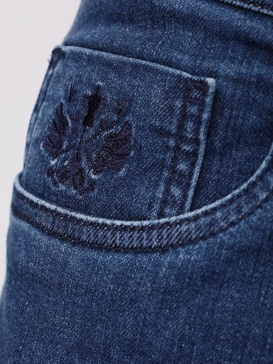 Джинсы Slim Fit хлопковые SCISSOR SCRIPTOR COSTANTINO T325 W2 Синий  Фото 6