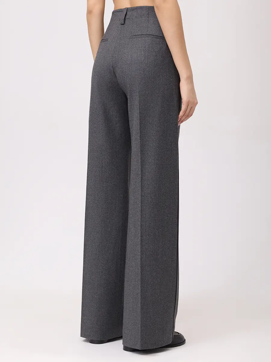 Брюки из шерсти и вискозы ANTONELLI FIRENZE P8172-875B-909  Фото 3