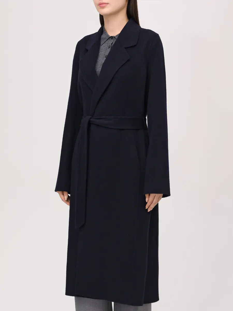 Пальто шерстяное BOSS 50548066/404 Синий  Фото 4