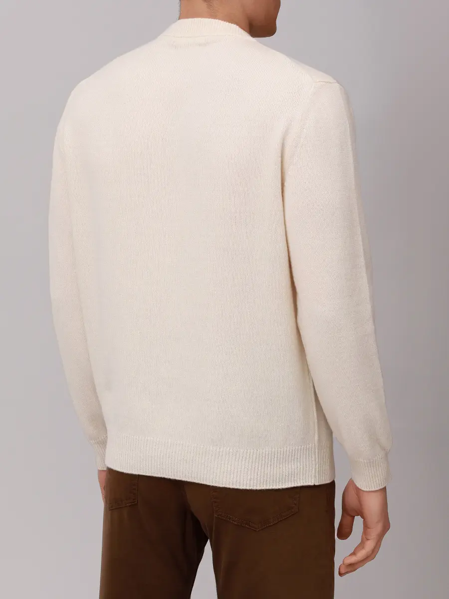 Джемпер кашемировый DANIELE FIESOLI 3370/100NUVOLA Кремовый  Фото 3