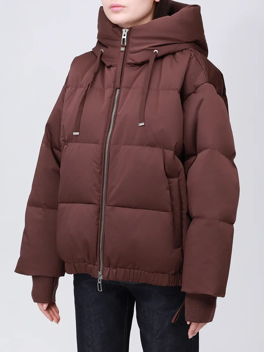 Пуховик стеганый DUNO HEKA 693 Бордовый  Фото 4