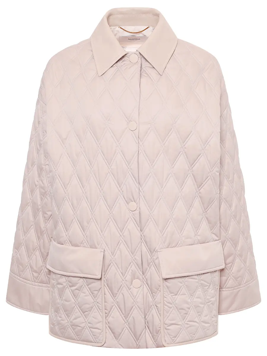 Куртка стеганая AGNONA TH1021U-U6024U-N06 Бежевый 