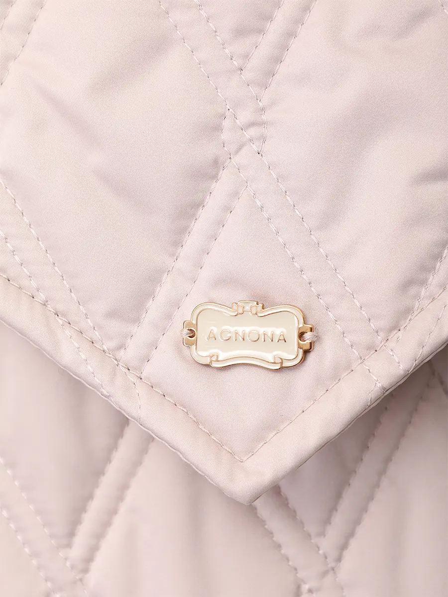 Куртка стеганая AGNONA TH1021U-U6024U-N06 Бежевый  Фото 6