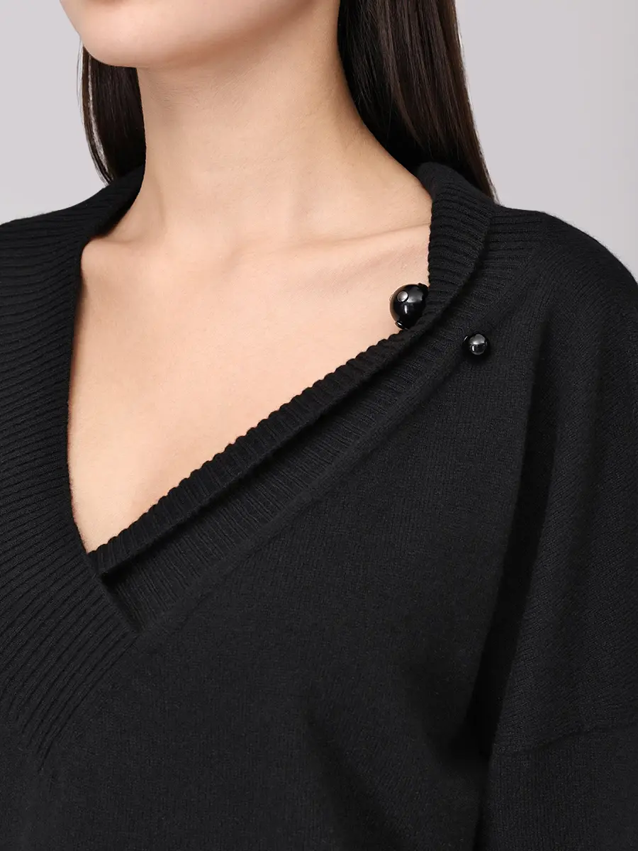 

Пуловер кашемировый, Черный, A090666050555