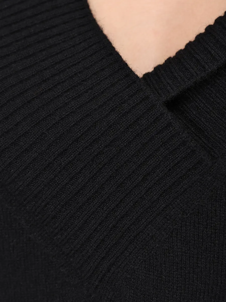 Пуловер кашемировый ALBERTA FERRETTI A090666050555 Черный  Фото 6