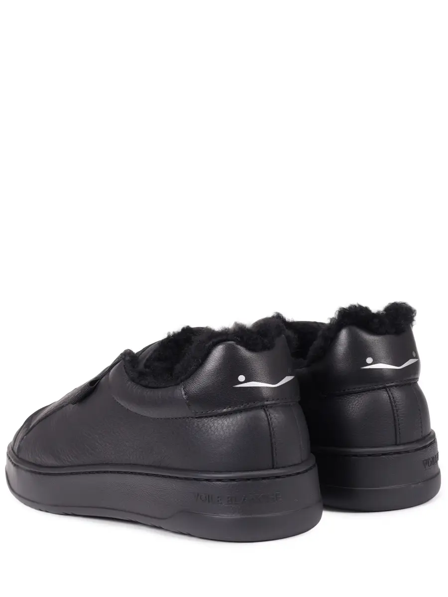 Кеды кожаные на меху VOILE BLANCHE 001 2019537 01 0A01 Черный  Фото 4
