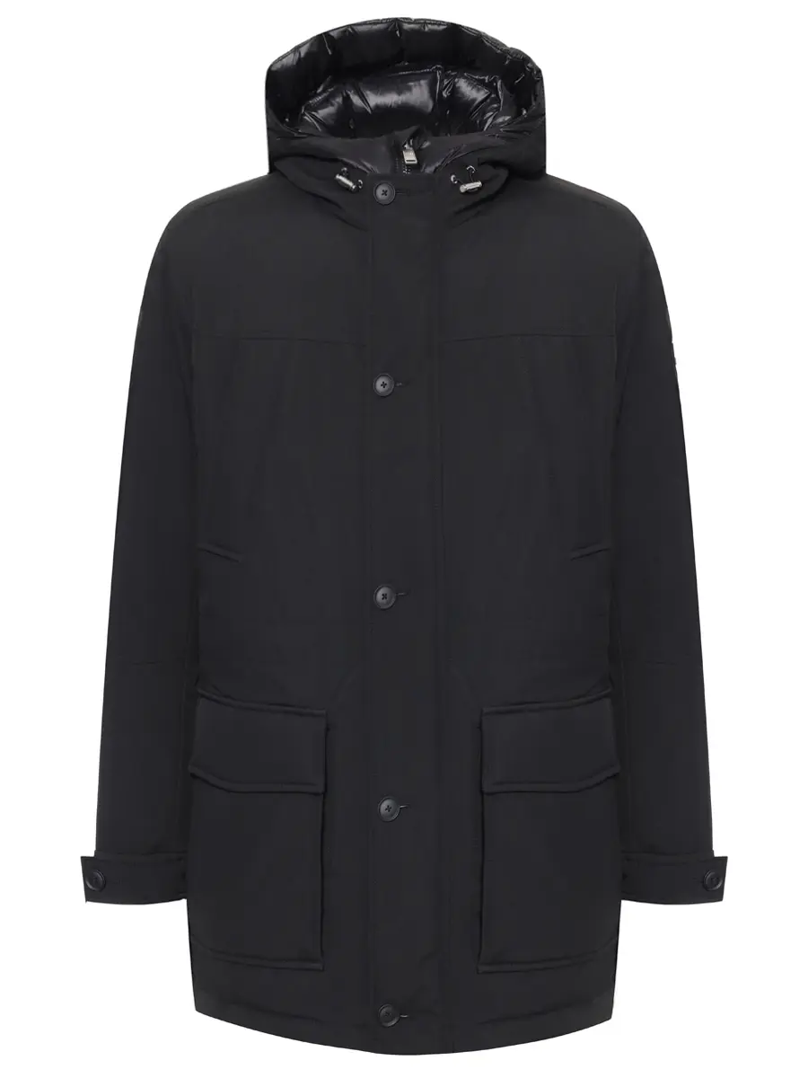 Пуховик однотонный BOSS 50540472/001 Черный 