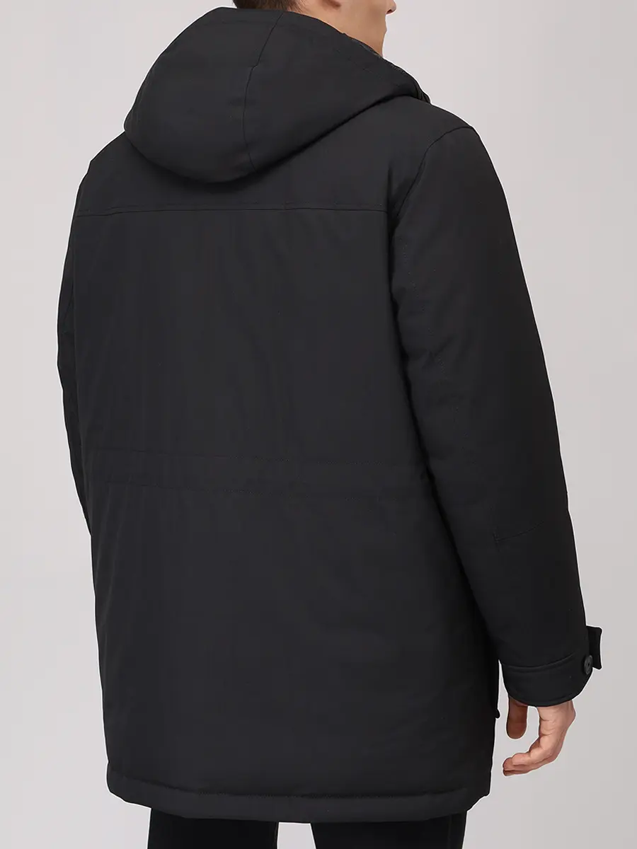 Пуховик однотонный BOSS 50540472/001 Черный  Фото 3