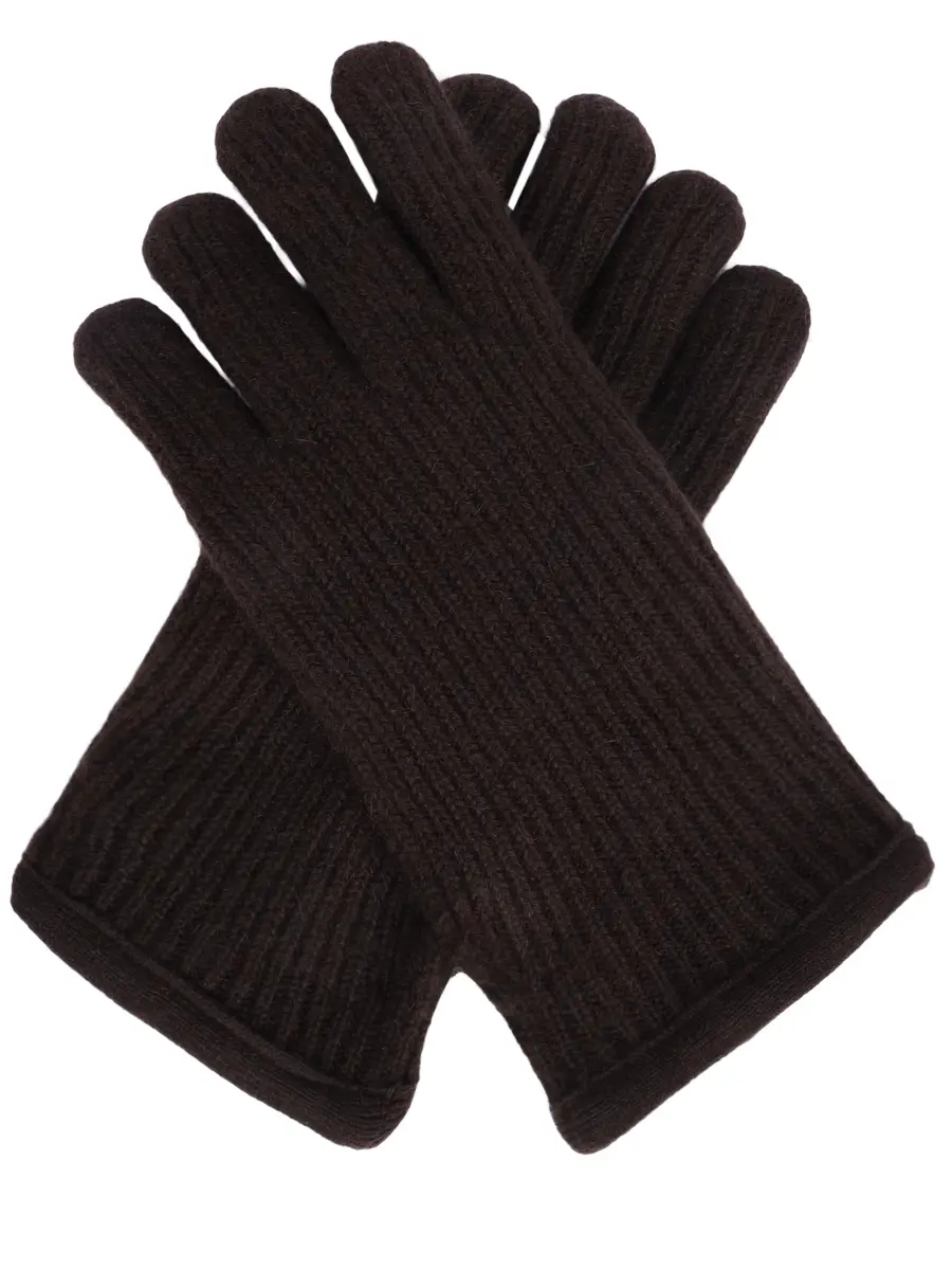 

Перчатки кашемировые, Коричневый, 01077 SA25 200571/Темно-