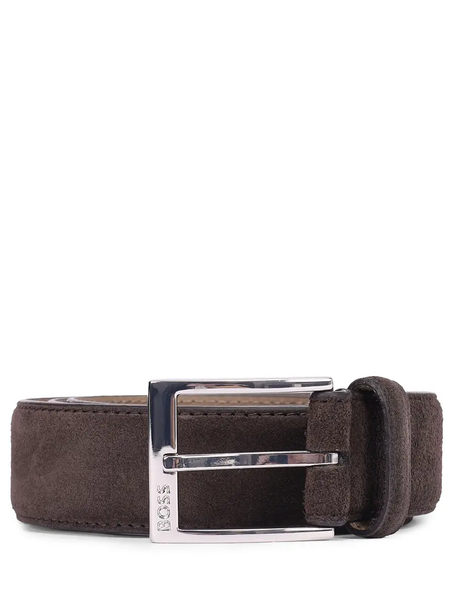 

Ремень замшевый, Коричневый, 50548344/201