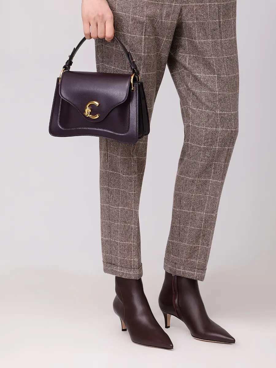 Сумка кожаная C-Me COCCINELLE E1 SSK 18 02 01/V87 Фиолетовый  Фото 2