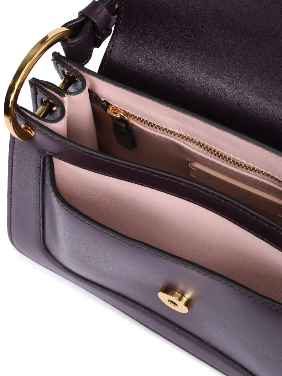 Сумка кожаная C-Me COCCINELLE E1 SSK 18 02 01/V87 Фиолетовый  Фото 4