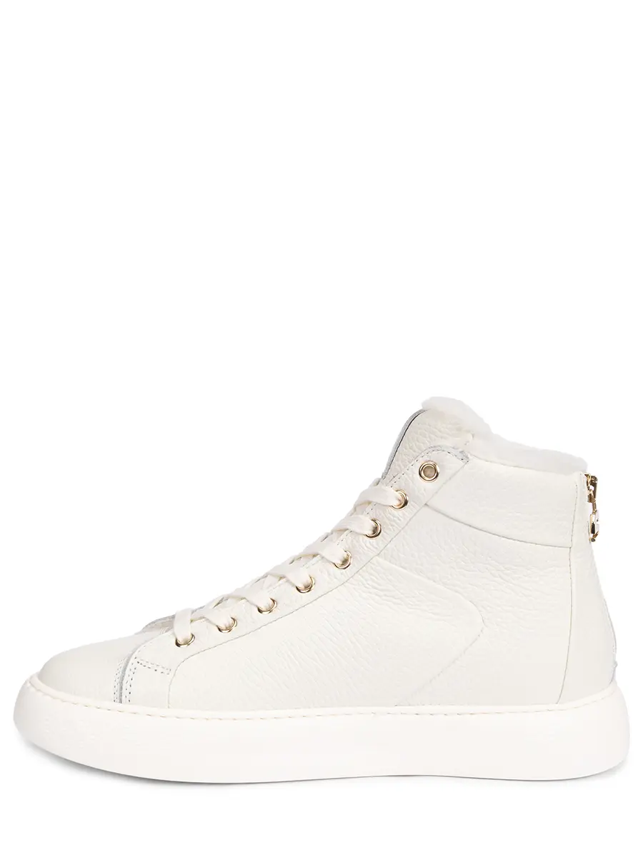 Кеды кожаные на меху STOKTON 679-D Белый  Фото 3