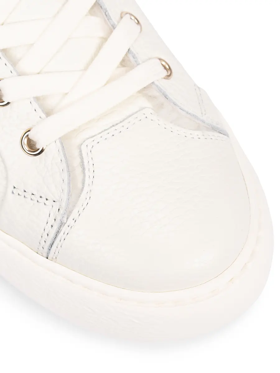 Кеды кожаные на меху STOKTON 679-D Белый  Фото 5