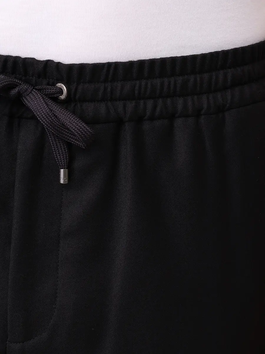 Брюки шерстяные AGNONA T710U6U-U1142U-K09 Черный  Фото 5