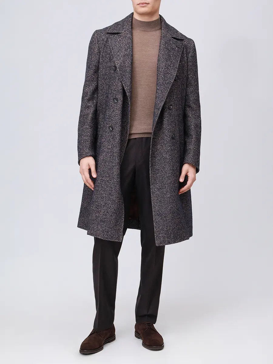 Брюки шерстяные HILTL 42053/32/PIACENZA Темно- Коричневый  Фото 2