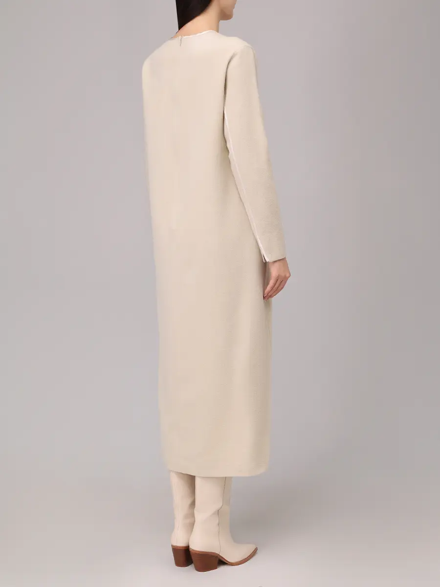 Платье шерстяное ANTONELLI FIRENZE P6486-898C-101 Бежевый  Фото 3