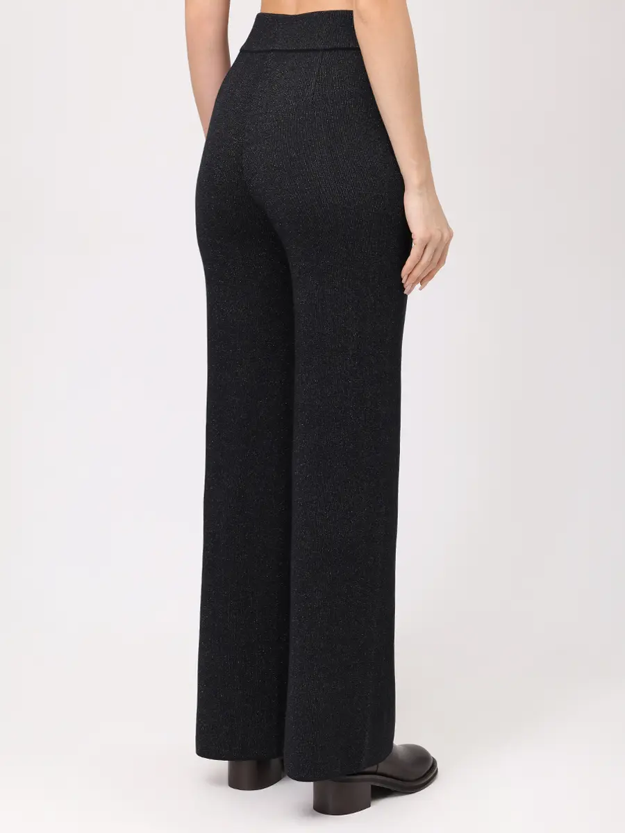 Брюки из шелка и кашемира FREE AGE W26.PT163M.6039.919 Темно- Серый  Фото 3