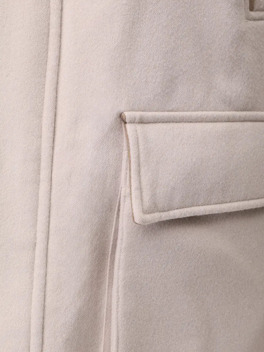 Парка кашемировая CASTANGIA PARKA-HP Кремовый  Фото 5