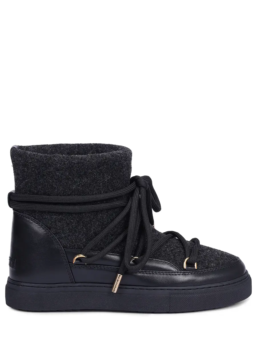 Ботинки комбинированные на меху INUIKII 1001.003.0321.000 Черный 