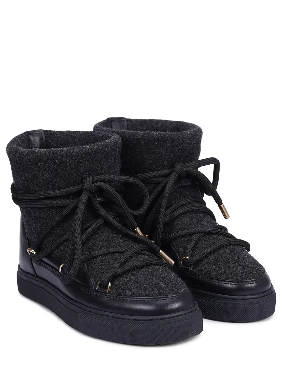Ботинки комбинированные на меху INUIKII 1001.003.0321.000 Черный  Фото 2