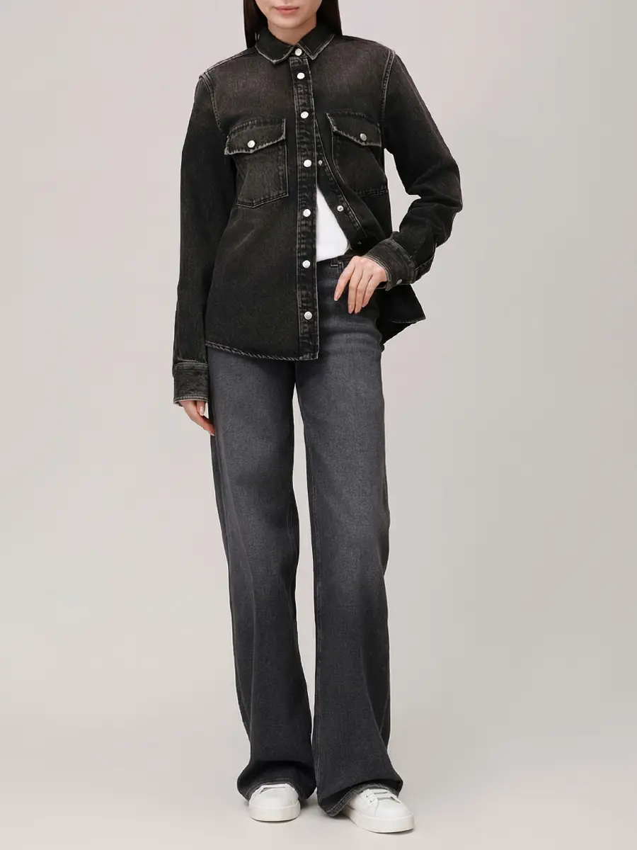 Рубашка джинсовая JACOB COHEN JDM_C0071 000 T785A V1 600F Черный  Фото 2