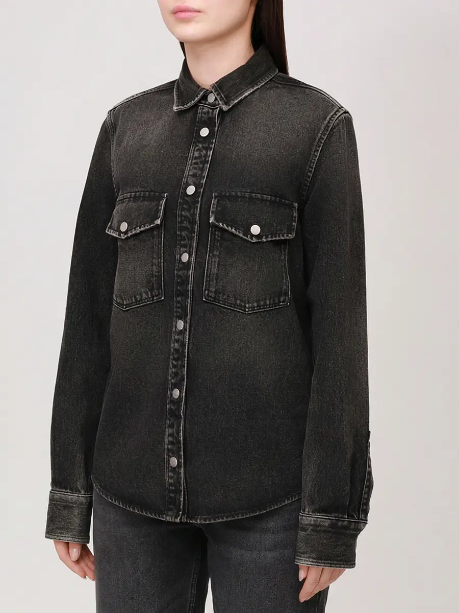 Рубашка джинсовая JACOB COHEN JDM_C0071 000 T785A V1 600F Черный  Фото 4