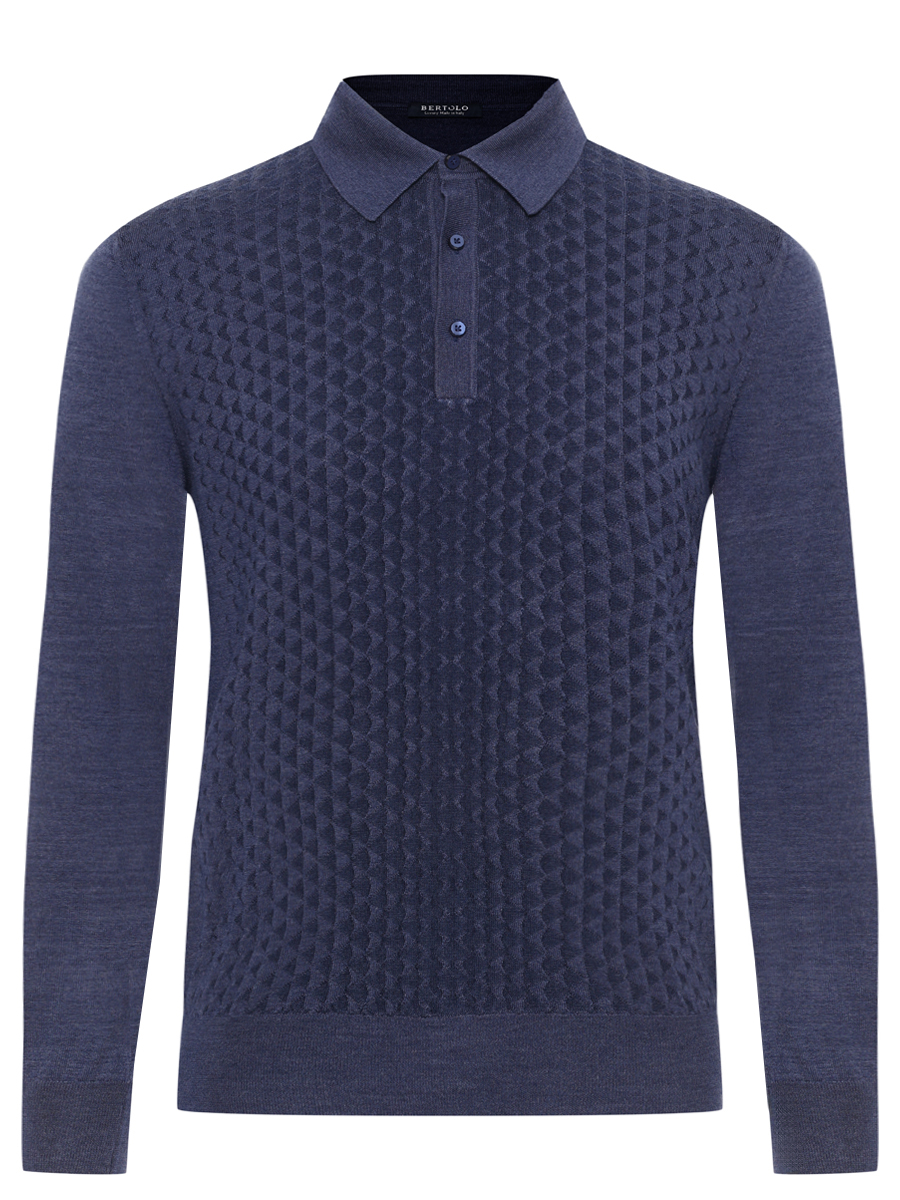 Поло из шерсти и шелка BERTOLO LUXURY MENSWEAR