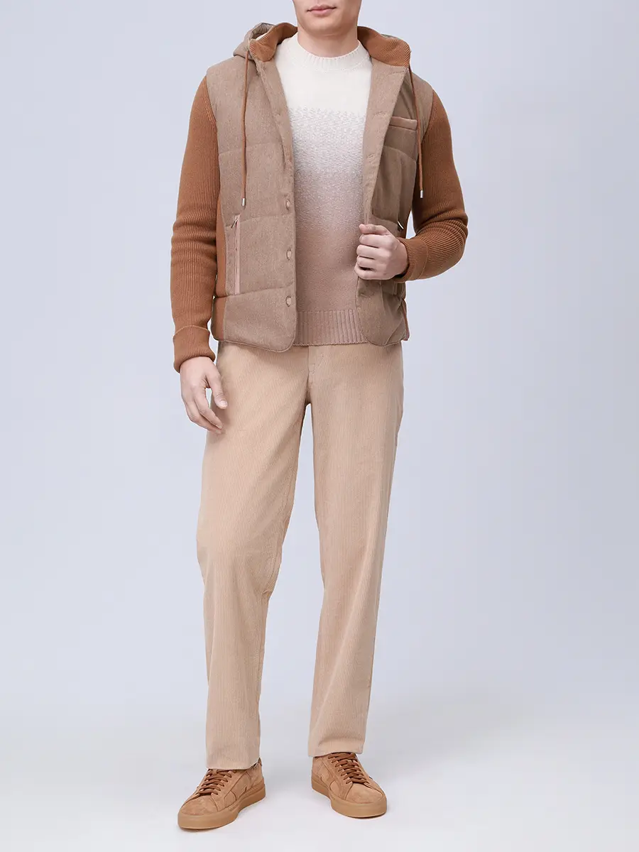 Брюки вельветовые HILTL 70791/72/DEAN Светло- Бежевый  Фото 2