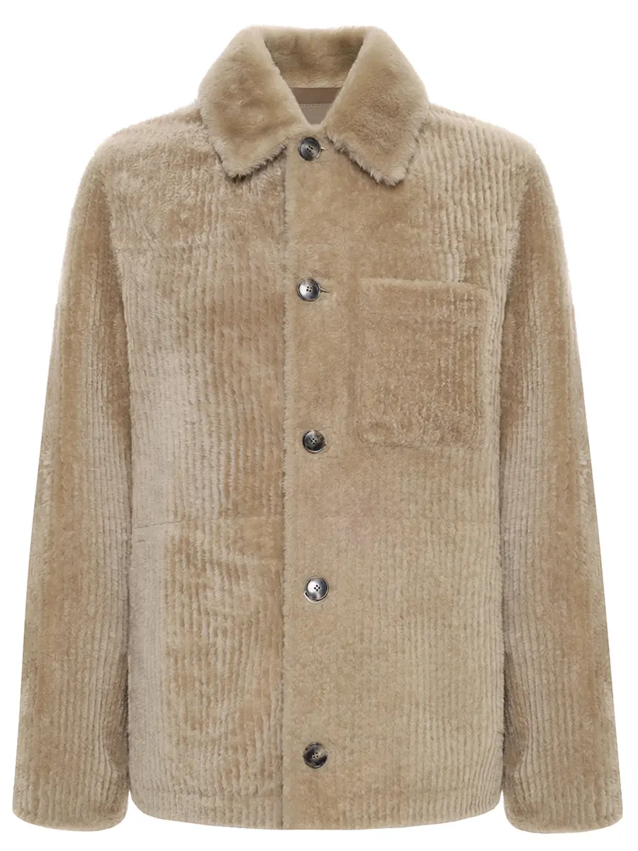

Куртка из овчины, Бежевый, 26W26WHV60275MECO