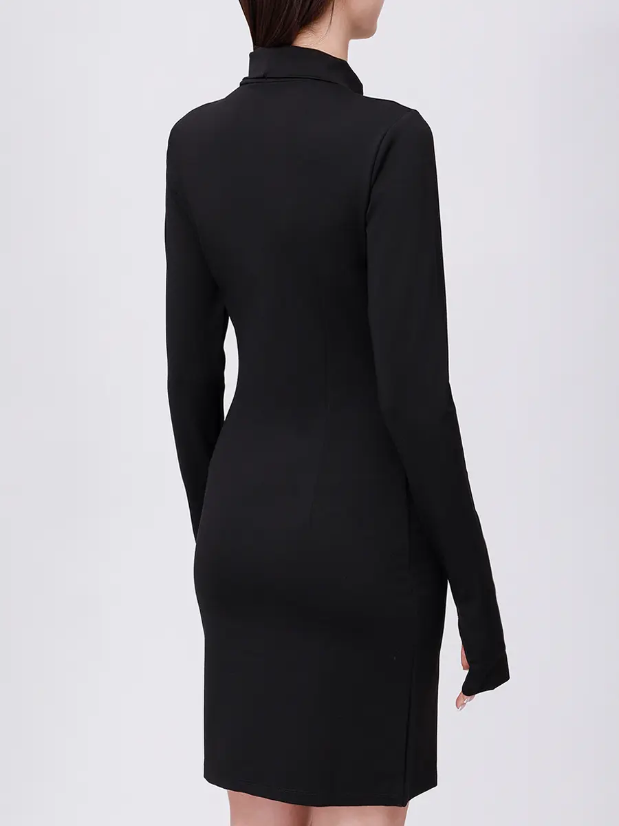 Платье из вискозы HINNOMINATE HMABW02067 Черный  Фото 3