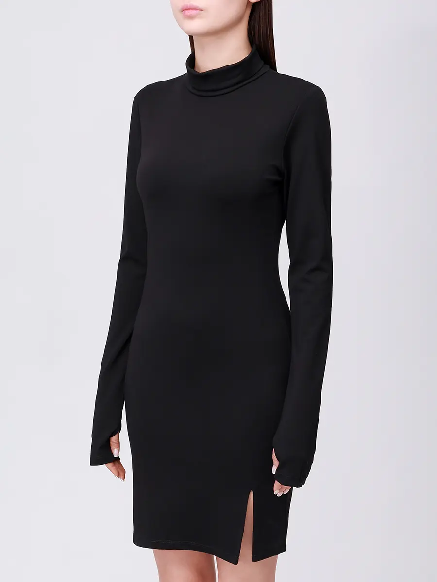 Платье из вискозы HINNOMINATE HMABW02067 Черный  Фото 4