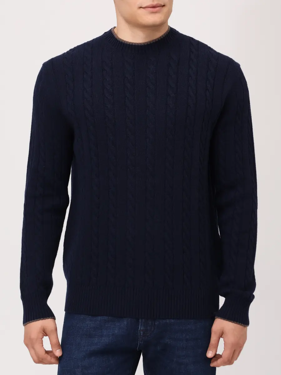Джемпер шерстяной PAUL & SHARK 15311033/050 Синий  Фото 4
