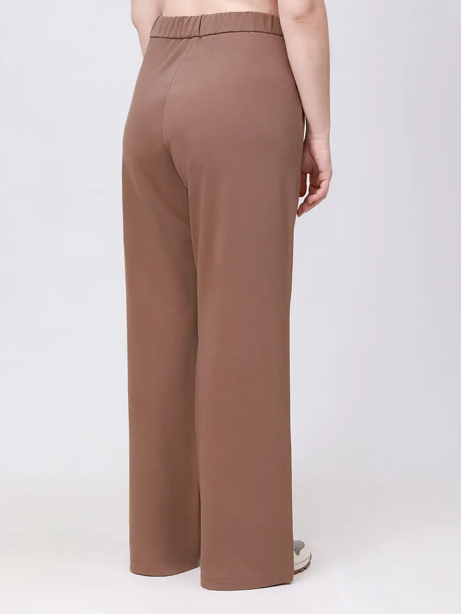 Брюки из вискозы ELENA MIRO P062Z0949022 Темно- Бежевый  Фото 3