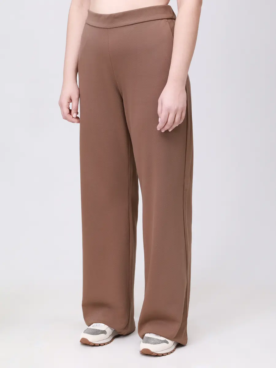 Брюки из вискозы ELENA MIRO P062Z0949022 Темно- Бежевый  Фото 4