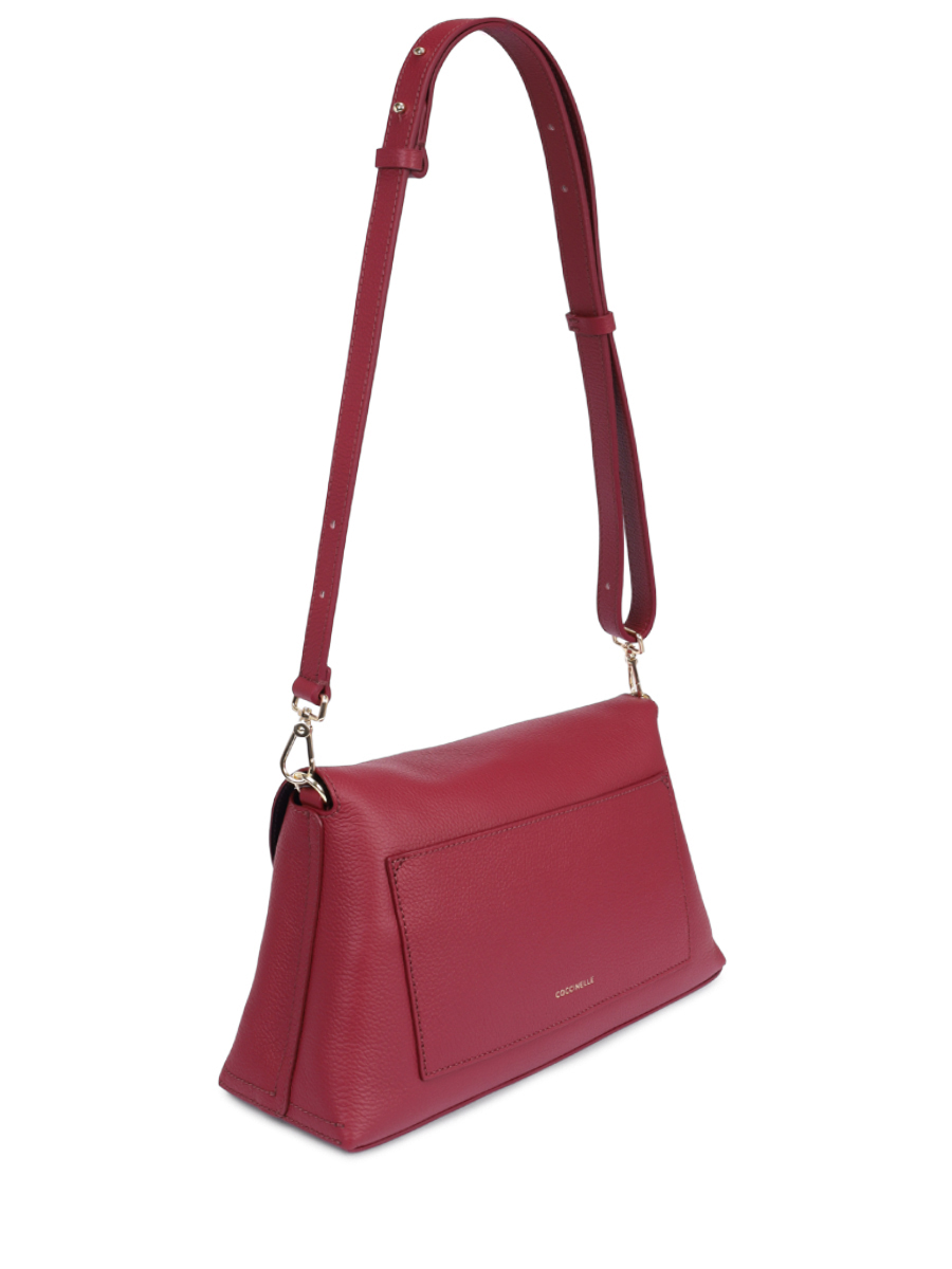 Сумка кожаная Nikla COCCINELLE E1 TOA 12 01 01/612 Бордовый  Фото 3